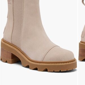 Sorel joan now Women's Tan Heeled Boots